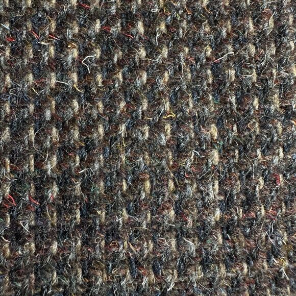 TWEED WOOL Vintage Men's Blazer Sport Coat Two Button Casual Jacket 38R Brown - Picture 10 of 11